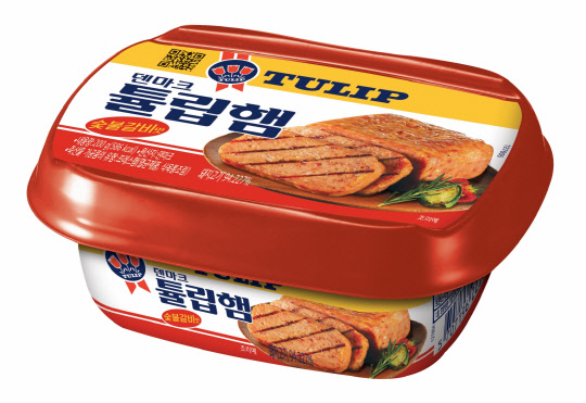 농심이 튤립햄 숯불갈비맛을 출시했다. <농심 제공>